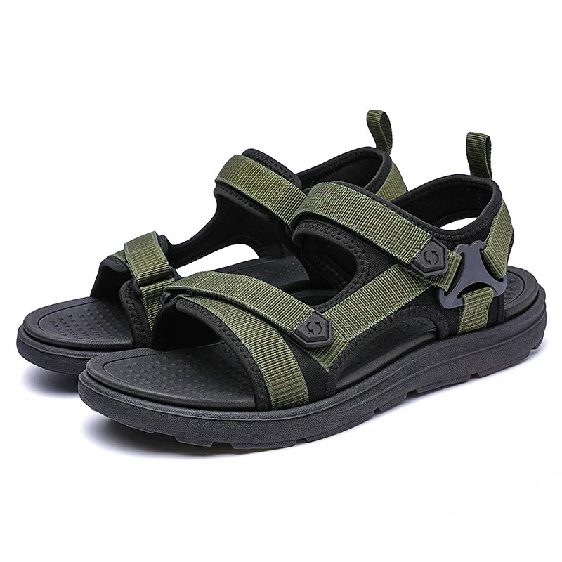 Sandália Masculina Antiderrapante com Fechamento em Velcro