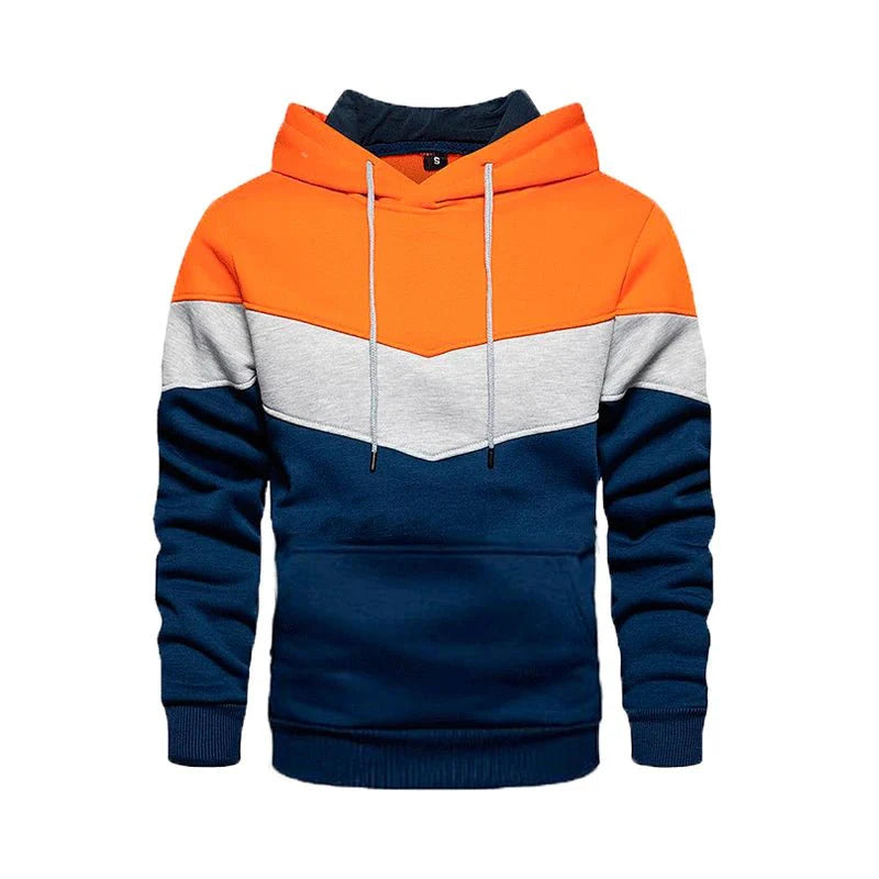 Moletom Masculino Listrado com Capuz - Estilo Streetwear Casual