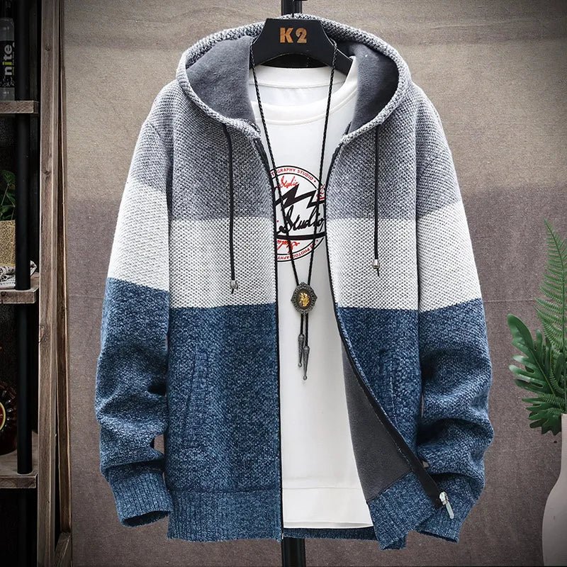 Casaco Masculino de Lã com Capuz - Estilo e Conforto