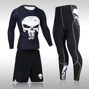 Conjunto de Compressão Masculino - 3 Peças