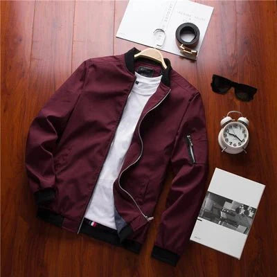 Jaqueta Bomber Masculina com Zíper Plus Size - Estilo e Conforto