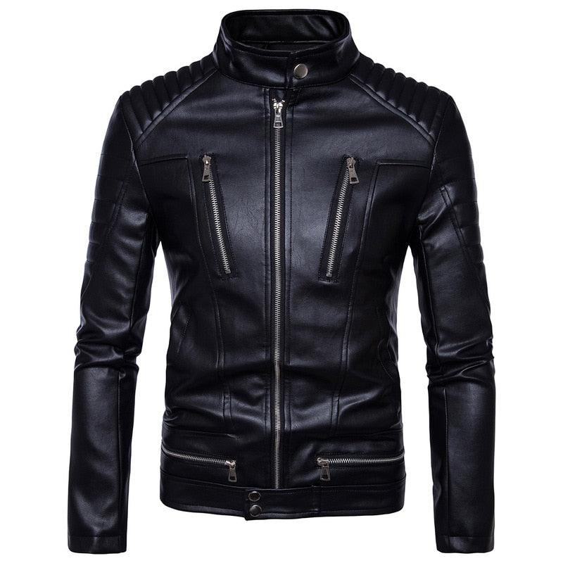 Jaqueta de Couro Masculina - Proteção e Estilo para Motociclistas