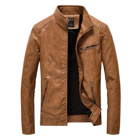 Jaqueta Masculina de Couro Marrom - Elegância e Durabilidade