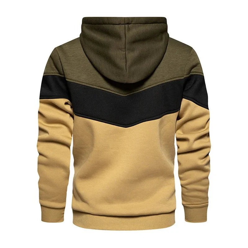Moletom Masculino Listrado com Capuz - Estilo Streetwear Casual