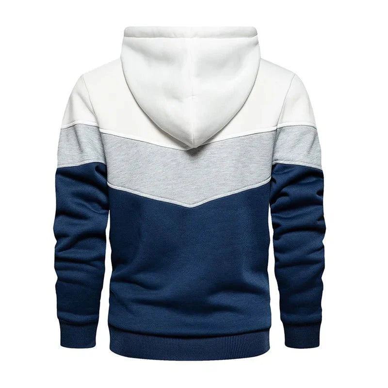 Moletom Masculino Listrado com Capuz - Estilo Streetwear Casual