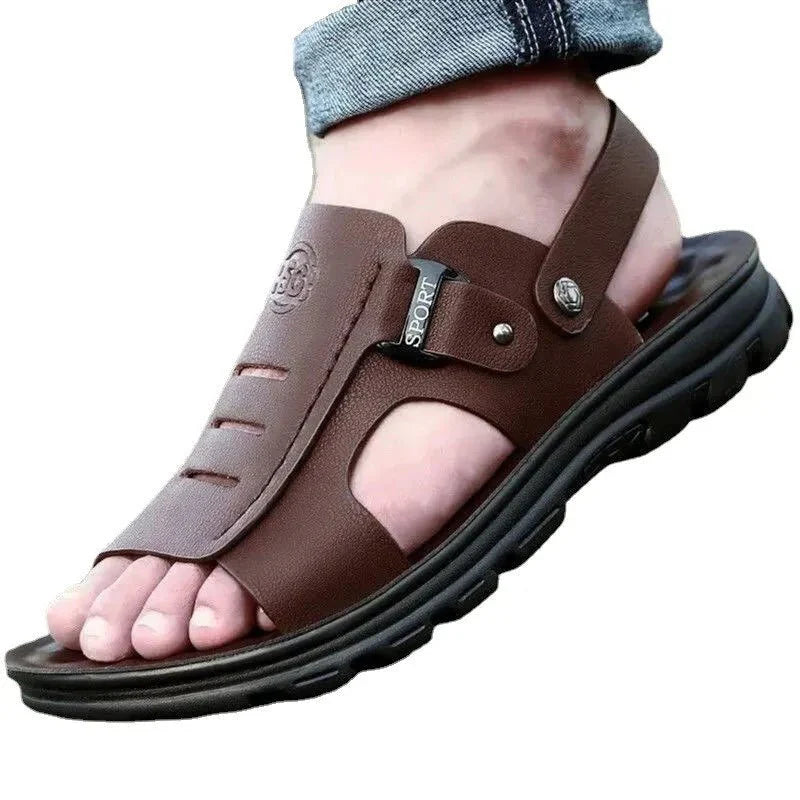 Sandália Masculina em Couro Premium