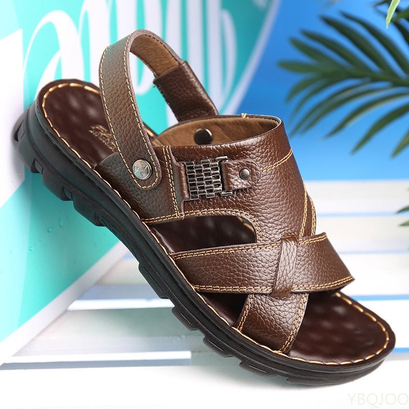 Sandália Masculina de Couro