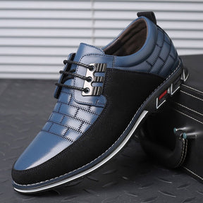 Sapato Casual de Couro Masculino - Clássico Moderno