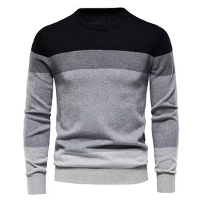 Suéter Masculino Listrado Slim Fit